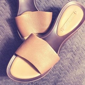 Nine West Peep Toe Platform Wedge Sandals